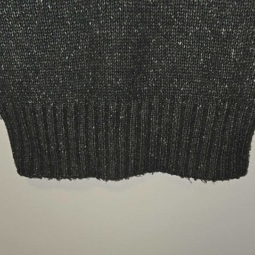 Kersh Charcoal Speckled V-Neck Pullover Sweater - Picture 5 of 10